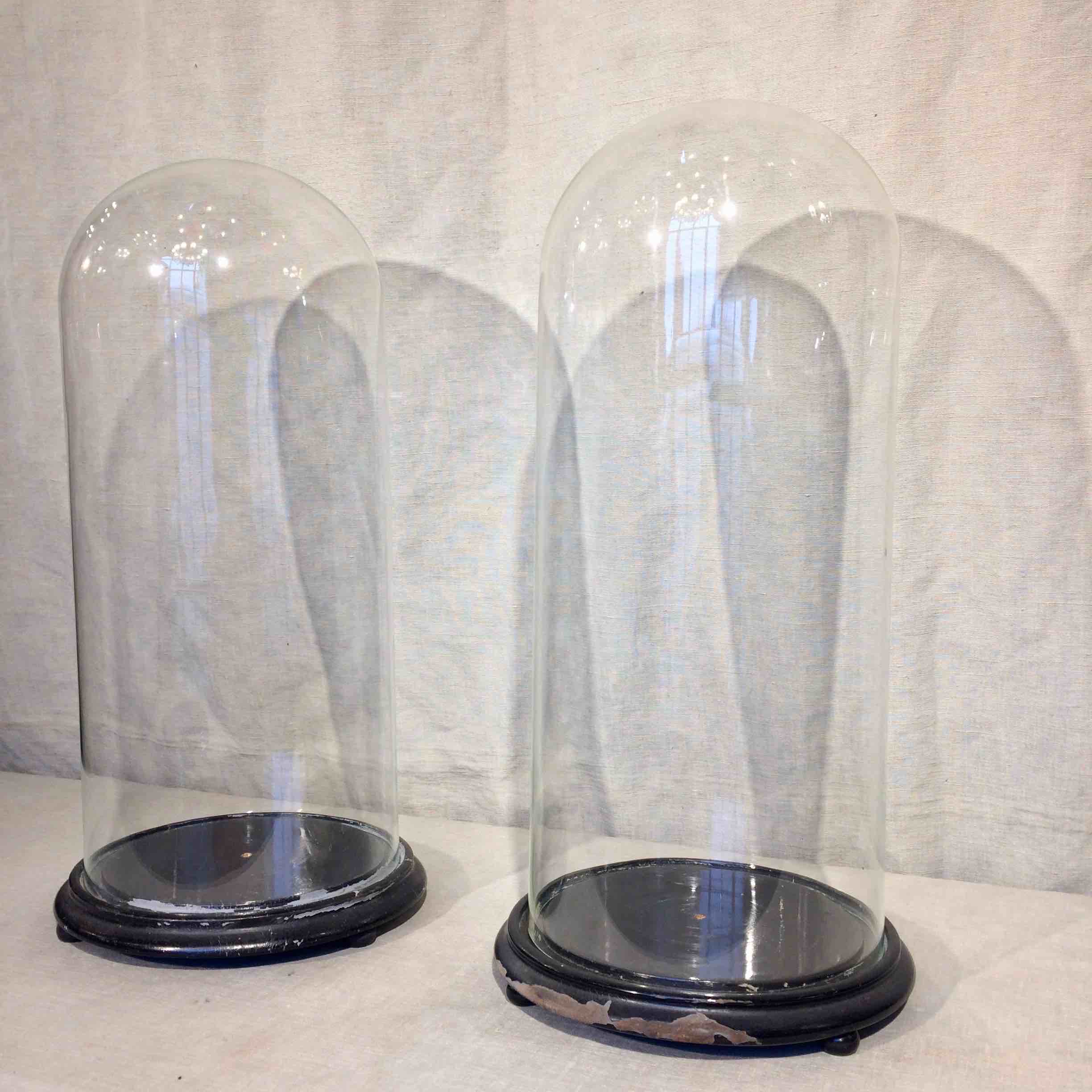 Campana Di Vetro Con Base In Legno - 12.5x8 Cm, Per Decorazione, Artigianato, Collezioni - Foto 7